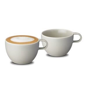 Nespresso Set of 2 NWT Barista Cappuccino Cups Large Ceramic Porcelain